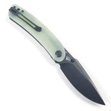 Kubey Momentum Linerlock Jade G10 Folding Knife D2 Steel Blade 344C