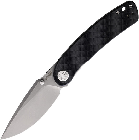 Kubey Momentum Linerlock Black G10 Folding AUS-10A Steel Pocket Knife 344H