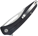 Kubey Merced Linerlock Black G10 Folding AUS-10 Drop Point Pocket Knife 345A