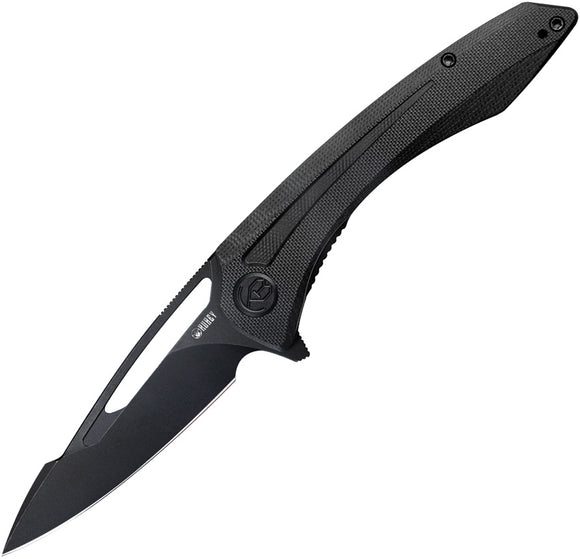 Kubey Merced Linerlock Blackout G10 Folding AUS-10 Drop Point Pocket Knife 345F