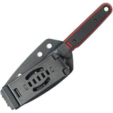 Kubey JL Fixie Black & Red G10 Sandvik 14C28N Drop Pt Fixed Blade Knife OPEN BOX