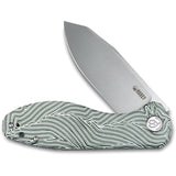 Kubey Master Chief Linerlock White & Green G10 Folding AUS-10 Pocket Knife 358B
