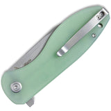 Kubey Master Chief Linerlock Jade G10 Folding AUS-10 Steel Pocket Knife 358C