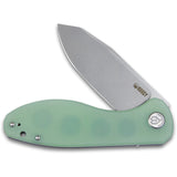 Kubey Master Chief Linerlock Jade G10 Folding AUS-10 Steel Pocket Knife 358C