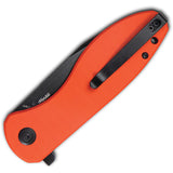Kubey Master Chief Linerlock Orange G10 Folding AUS-10 Steel Pocket Knife 358E 