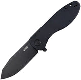 Kubey Master Chief Linerlock Black G10 Folding AUS-10 Steel Pocket Knife 358F