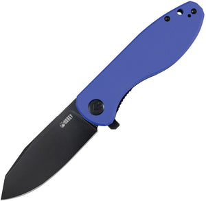 Kubey Master Chief Linerlock Blue G10 Folding AUS-10 Steel Pocket Knife 358G