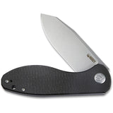 Kubey Master Chief Linerlock Black Micarta Folding AUS-10 Pocket Knife 358H