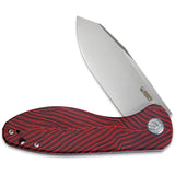 Kubey Master Chief Linerlock Red & Black G10 Folding AUS-10 Pocket Knife 358J