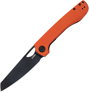 Kubey Elang Linerlock Orange G10 Folding Black AUS-10 Sheepsfoot Knife 365B