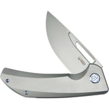 Kubey Hyperion Framelock Gray Titanium Folding S35VN Drop Pt Pocket Knife 368A
