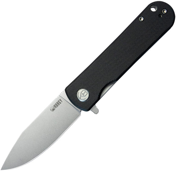 Kubey NEO Linerlock Black G10 Folding AUS-10 Clip Point Pocket Knife 371A