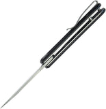 Kubey NEO Linerlock Black G10 Folding AUS-10 Clip Point Pocket Knife 371A