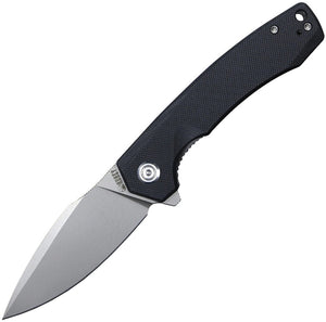 Kubey Linerlock Pocket Knife Black G10 Folding D2 Steel Drop Point Blade 901E