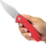 Kubey Calyce Linerlock Red G10 Folding AUS-10 Drop Point Pocket Knife 901J