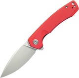 Kubey Calyce Linerlock Red G10 Folding AUS-10 Drop Point Pocket Knife 901J