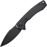 Kubey Calyce Linerlock Blackout G10 Folding AUS-10 Drop Point Pocket Knife 901L