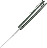 Kubey Calyce Linerlock Green G10 Folding AUS-10 Drop Point Pocket Knife 901N