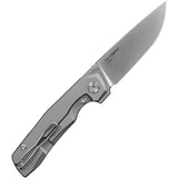 Kunwu Knives TAO Compact Framelock Titanium Folding Elmax Pocket Knife K703C