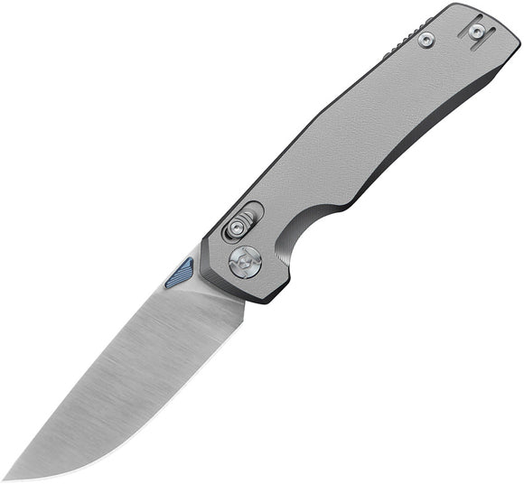 Kunwu Knives X-TAO XT Lock Gray Titanium Folding Elmax Pocket Knife X703T