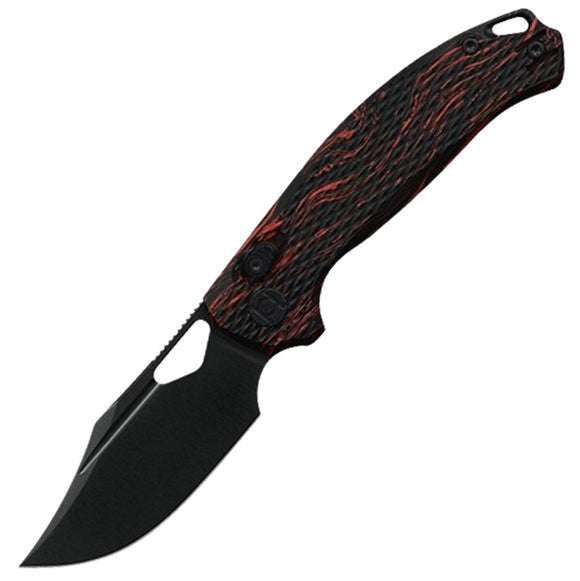 Kunwu Knives Django XT Lock Black & Red G10 Folding Elmax Pocket Knife X707A1