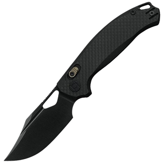 Kunwu Knives Django XT Lock Carbon Fiber Folding Elmax Pocket Knife X707F