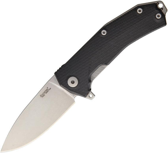 Lion Steel KUR Linerlock Black G10 Handle Sleipner Steel Folding Knife