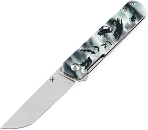 Kansept Knives Foosa Linerlock G10 Cat & Bat Linerlock Folding Knife x2020t4
