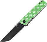 Kansept Knives Foosa Green Snowflake Linerlock Folding Knife 2020t5