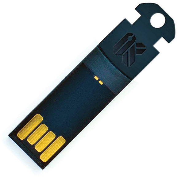 Keyport Slide 8GB Black Body USB Insert Flash Drive P332