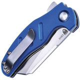 Kizer Cutlery Mini Sheepdog C01C Linerlock Blue VG-10 Stainless Folding Knife Closed