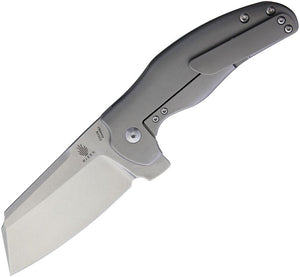 Kizer Cutlery Sheepdog C01E Framelock Left Hand Gray Titanium Handle S35VN Folding Knife