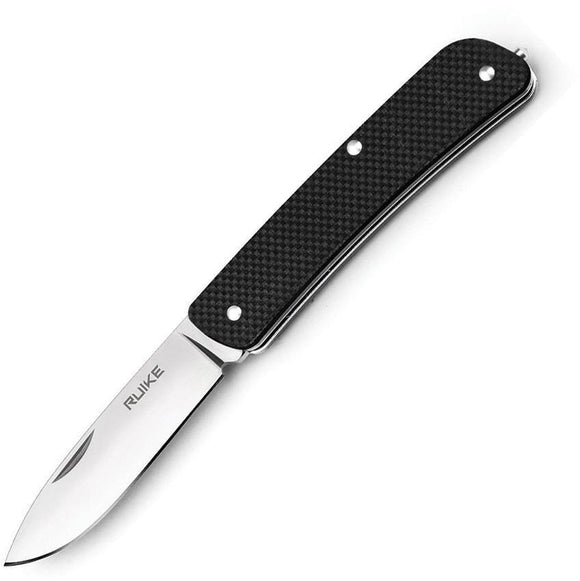 Ruike L11 Large Folder Black G10 Glass Breaker Stainless Folding Knife