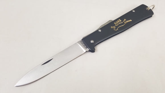 Otter Unisex Adult Mercator Knife Smoke Oak Pocket Knife, Black
