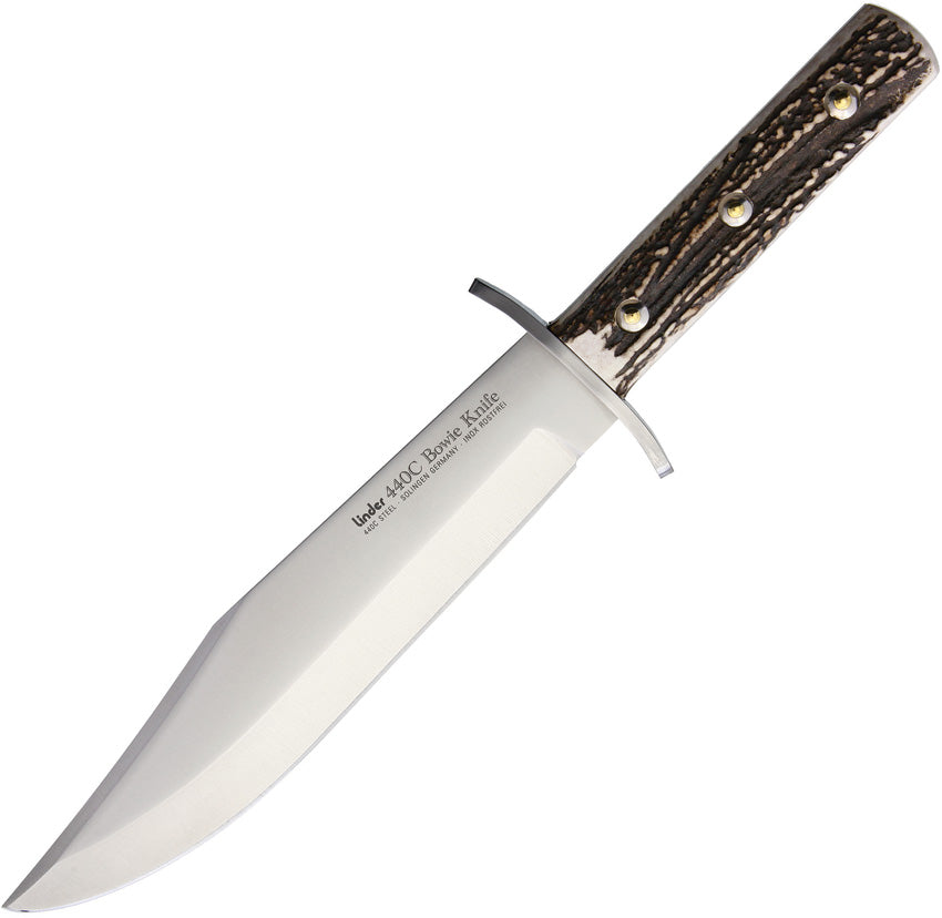 Linder Bowie Stag 440C Stainless Clip Point Fixed Blade