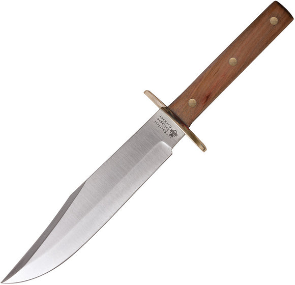 Linder Rehwappen Platterl Wood Stainless Clip Pt Fixed Blade Bowie Knife 186618