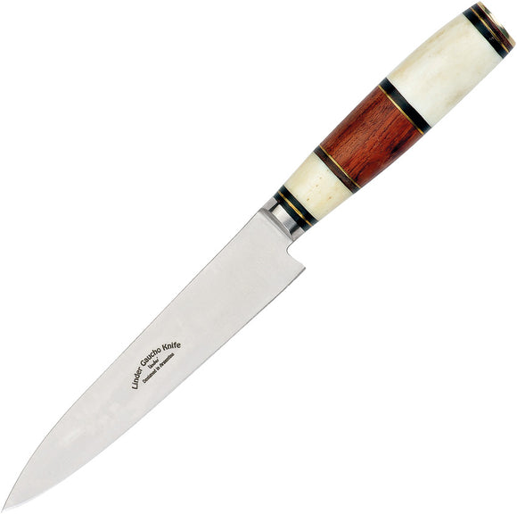 Linder Gaucho 1 Wood/Bone 420 Stainless Fixed Blade Knife w/ Sheath 456010