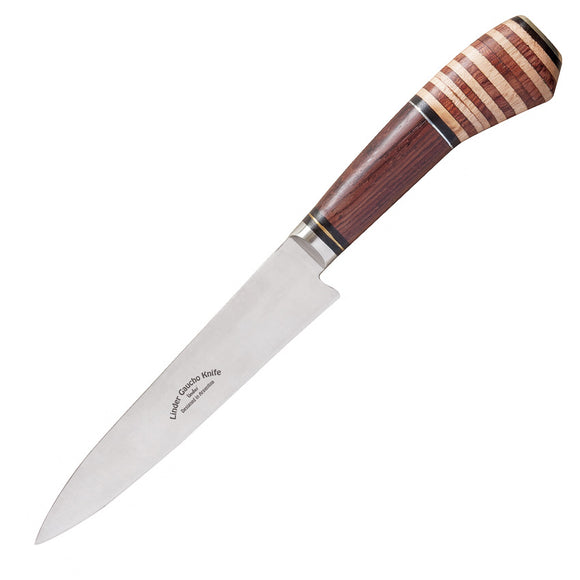 Linder Gaucho 2 Rosewood 420 Sainless Fixed Blade Knife w/ Belt Sheath 456013