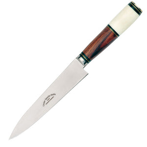 Linder Gaucho 4 Rosewood/Bone 420 Stainless Fixed Blade Knife w/ Sheath 456016