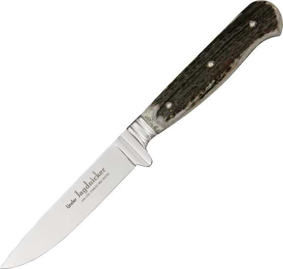 Linder Jagdnicker Classic Hunter Stag 440A Stainless Fixed Blade Knife 571110