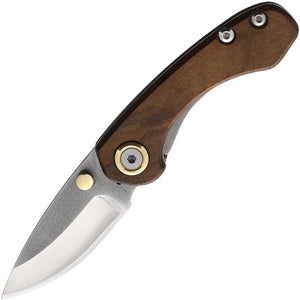 Leader Knives F101 Linerlock Turkish Wood 4116 stainless Folding Knife