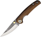 Leader Knives F107 Linerlock Turkish Wood 4116 stainless Folding Knife