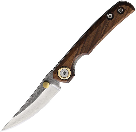 Leader Knives F108 Linerlock Turkish Wood 4116 stainless Folding Knife