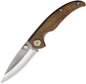 Leader Knives F109 Linerlock Turkish Wood 4116 stainless Folding Knife