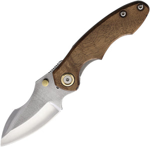 Leader Knives F111 Linerlock Turkish Wood 4116 stainless Folding Knife