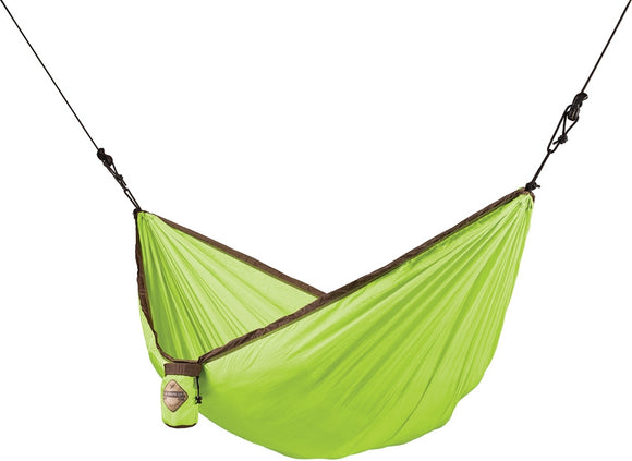 La Siesta Single Green Ultra Light Parachute Silk Holds 395 lbs Travel Outdoor Hammock