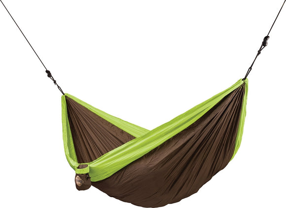 La Siesta Double Green Ultra Light Parachute Silk Holds 395 lbs Travel Outdoor Hammock