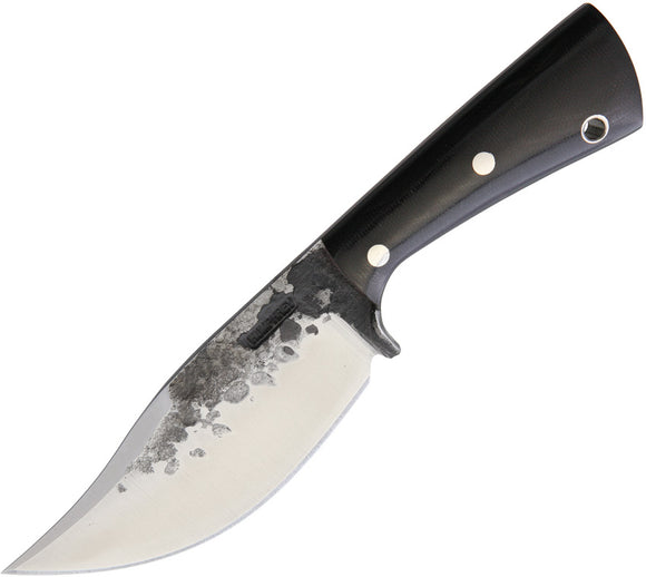 Lon Humphrey Custom Knives Brute De Forge Black Micarta Fixed Blade Knife 014