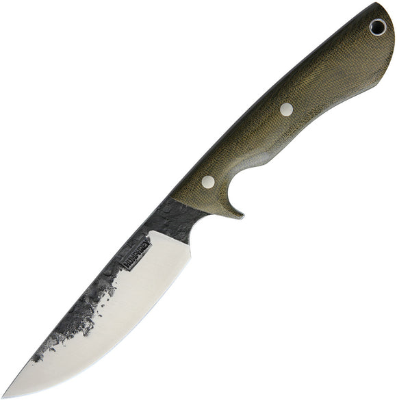 Lon Humphrey Custom Knives Bridger Green Micarta Fixed Blade Knife 026
