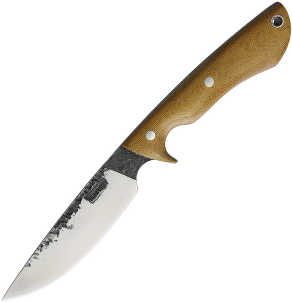 Lon Humphrey Custom Knives Bridger Natural Micarta Fixed Blade Knife 027